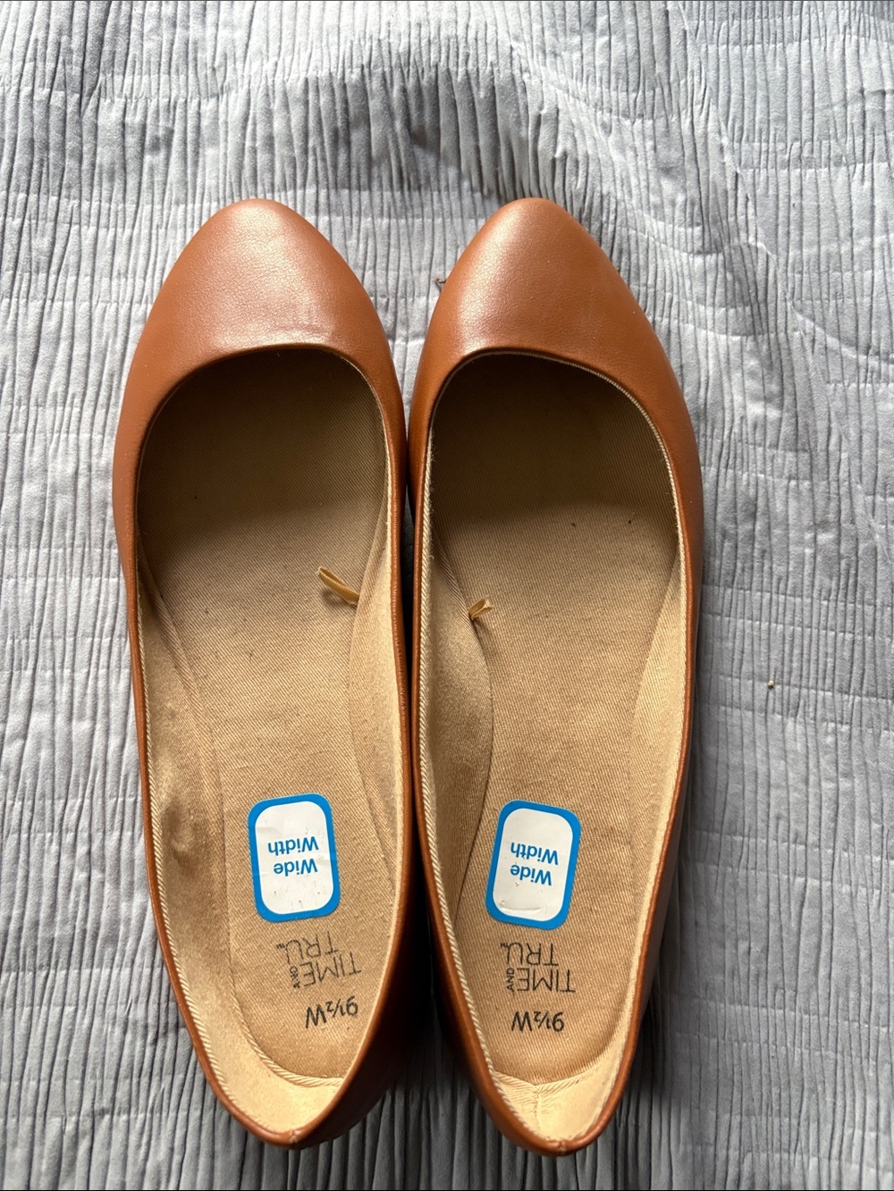 Time and Tru Women's Camel Brown Ballet Flats